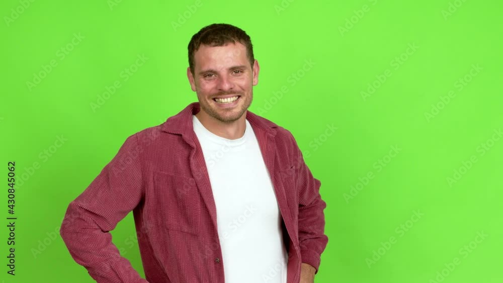 Brazilian handsome man standing and thinking an idea pointing the finger up over isolated background Brazilian handsome man standing and thinking an idea pointing the finger up over isolated background