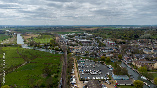 The River Great Ouse passing through the town of Ely in Cambridgeshire, UK photo