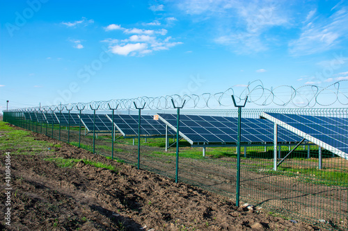 Solar panels and power station. © Владислав Волков
