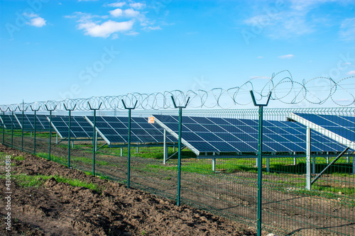 Solar panels and power station. © Владислав Волков