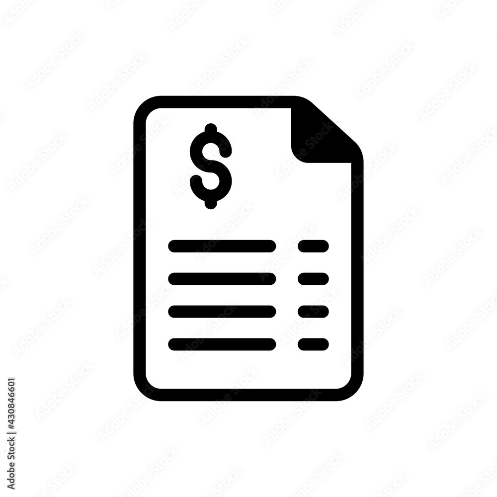 Financial Paper vector solid icon. banking and finance symbol eps 10 file Financial Paper vector solid icon. banking and finance symbol eps 10 file