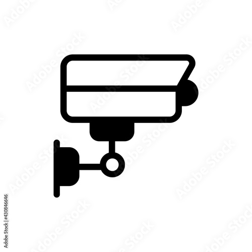 Security Camera vector solid icon. banking and finance symbol eps 10 file