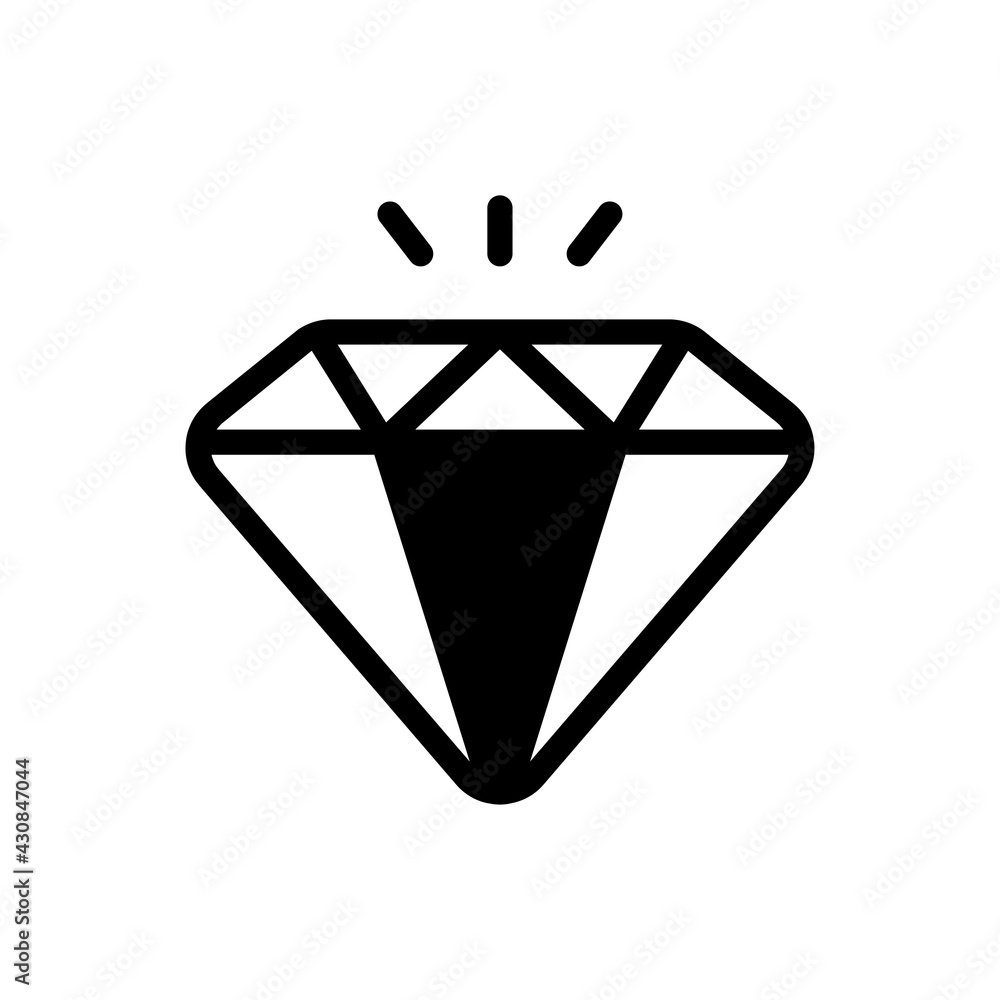 Diamond vector solid icon. banking and finance symbol eps 10 file Diamond vector solid icon. banking and finance symbol eps 10 file