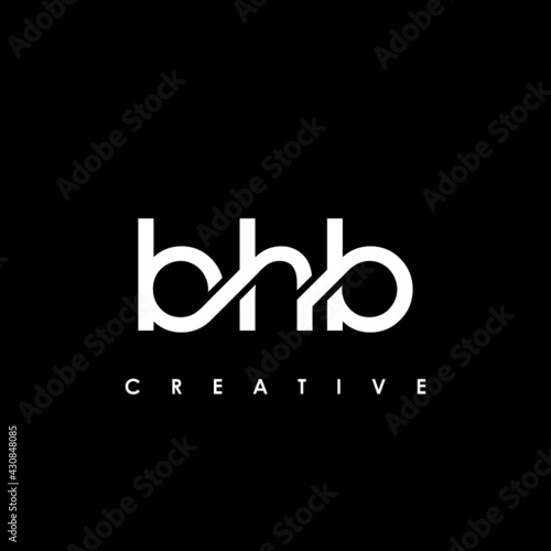 BHB Letter Initial Logo Design Template Vector Illustration photo