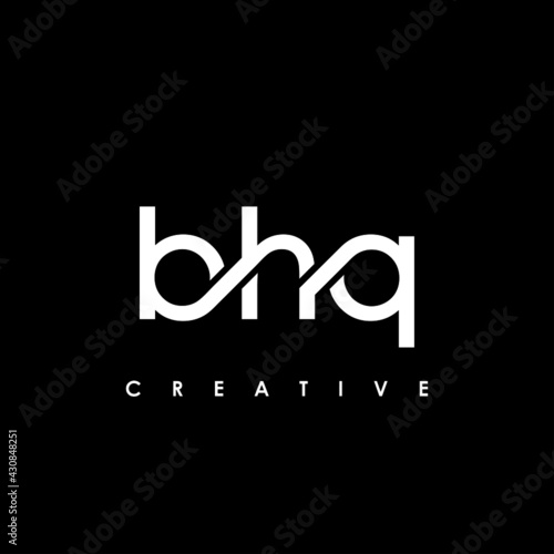 BHQ Letter Initial Logo Design Template Vector Illustration