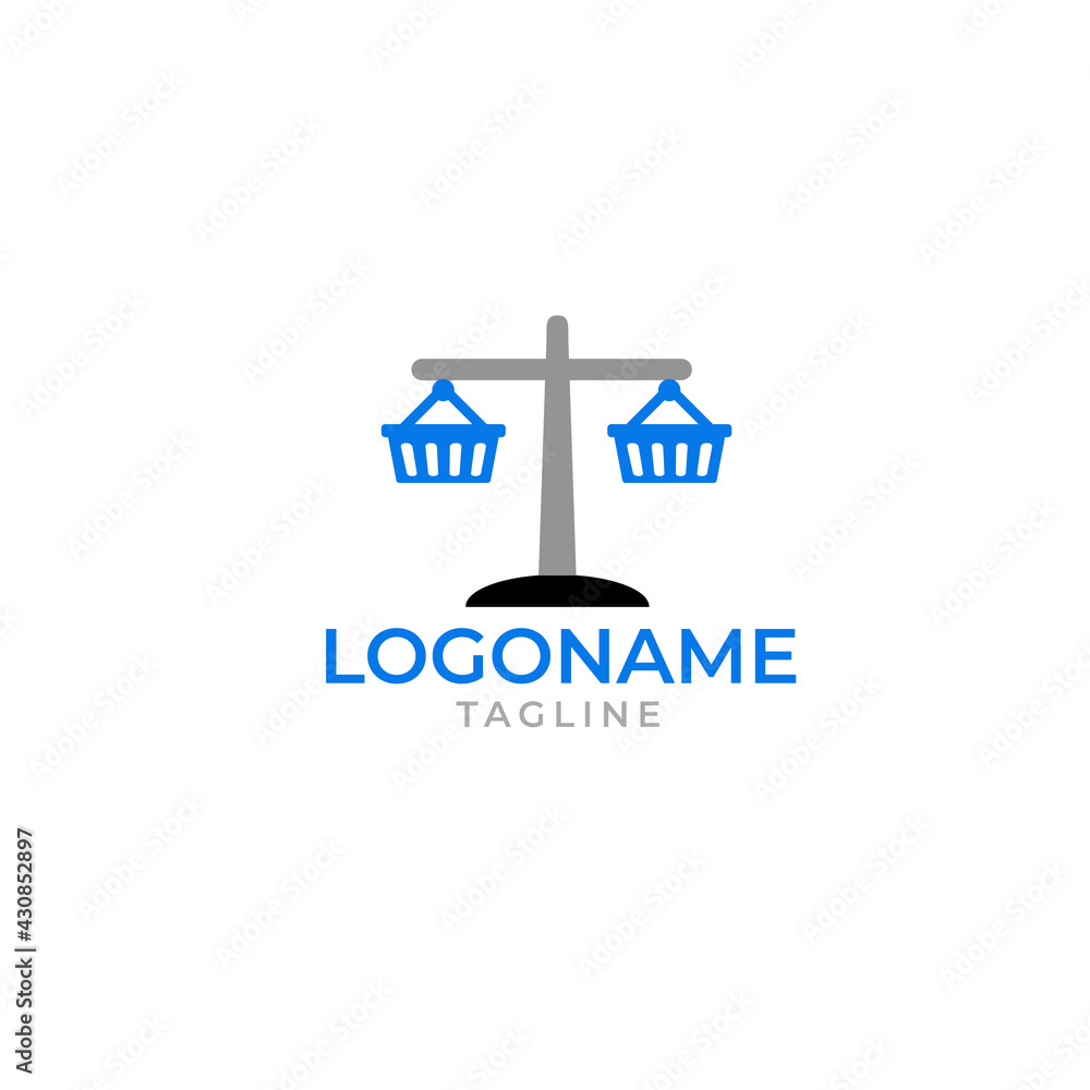 justice shop art logo design