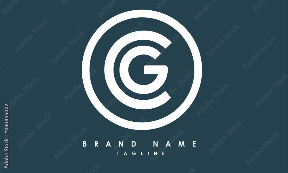 Alphabet letters Initials Monogram logo CG, GC, C and G Stock Vector ...
