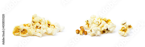  Fresh popcorn isolated on a white background