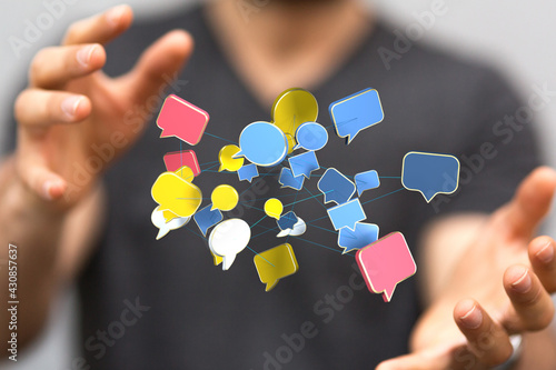 communication paper speak bubble digital