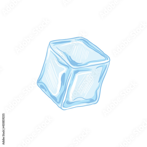 Water ice cube icon vector illustration graphic design