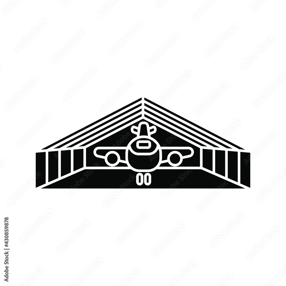 Fototapeta premium Hangar icon. airport hangar vector icons for web. Vector illustration