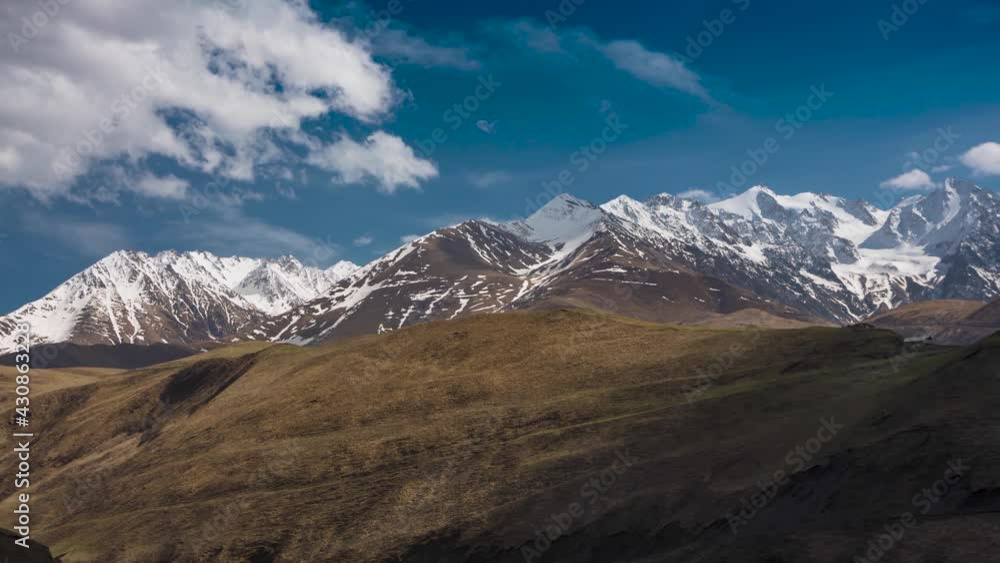 The movement of clouds across the sky over the mountains. Landscape and nature of the North Caucasus. North Ossetia
The movement of clouds across the sky over the mountains. Landscape and nature of the North Caucasus. North Ossetia