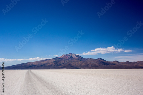 colorful mountain on a salar