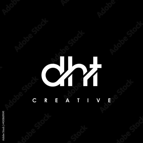 DHT Letter Initial Logo Design Template Vector Illustration photo