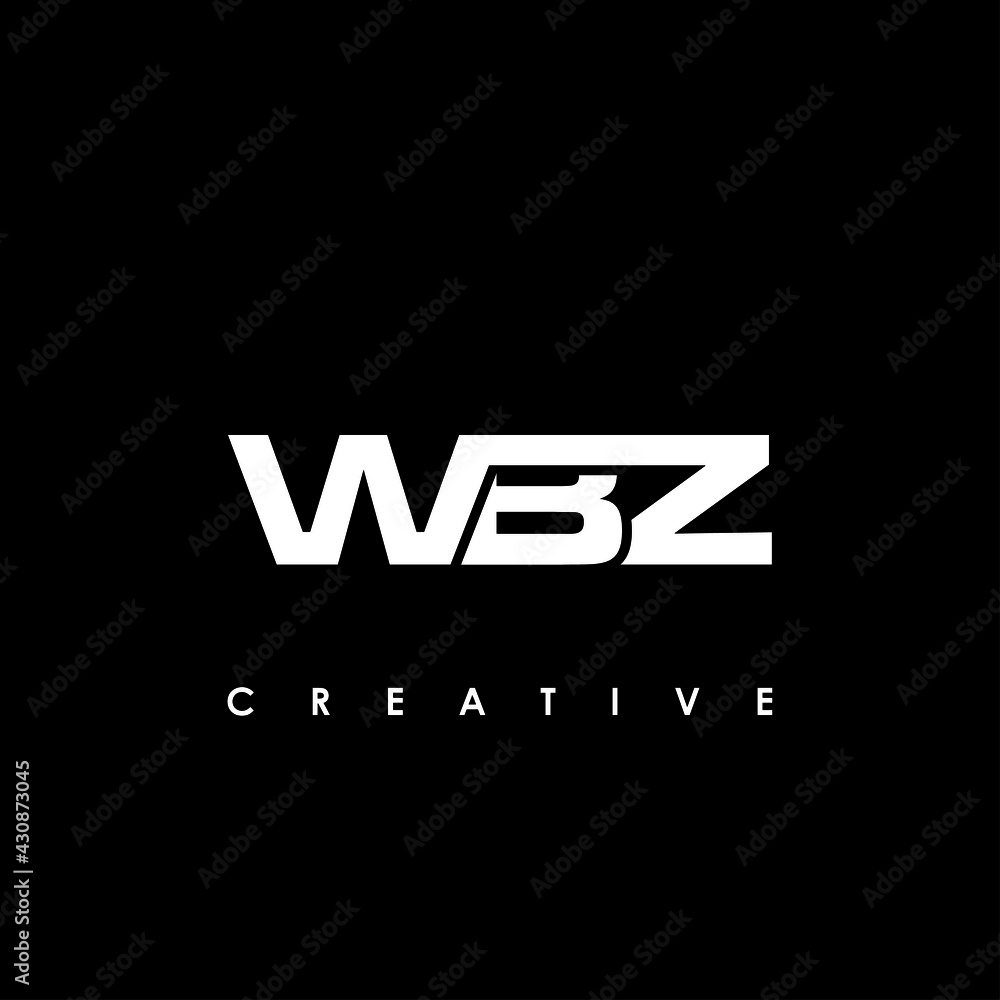 WBZ Letter Initial Logo Design Template Vector Illustration