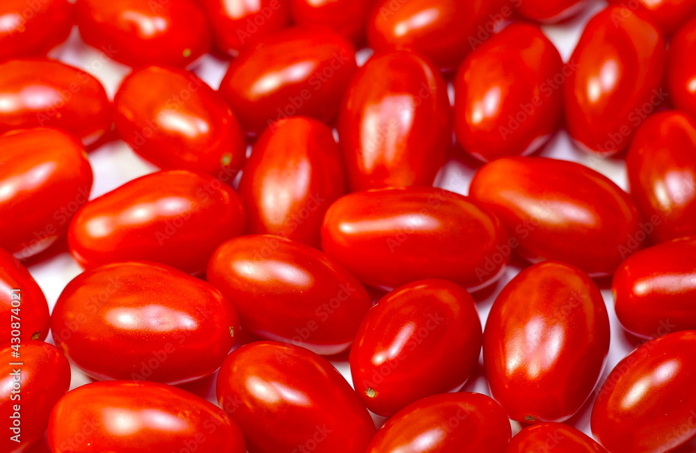 many Juliet tomatoes with selective focus many Juliet tomatoes with selective focus