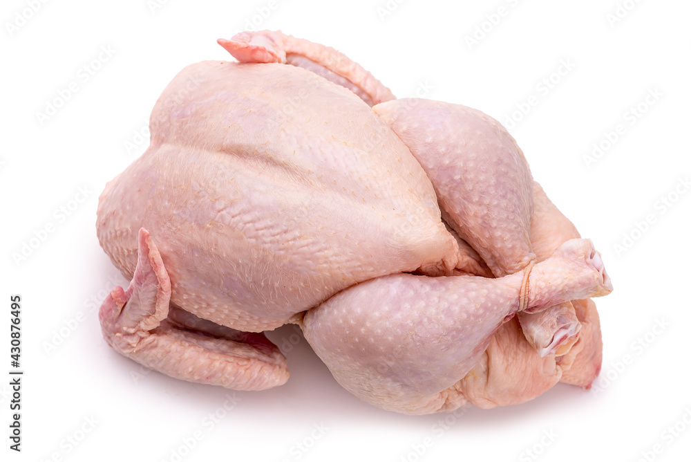 Raw chicken. Isolate on white background Raw chicken. Isolate on white background