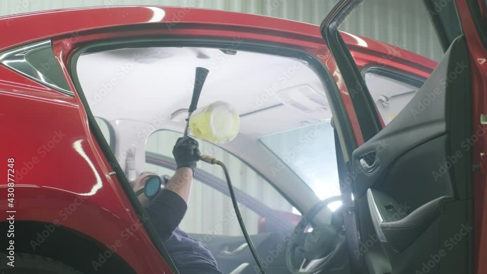 Professional car cleaning. Сar wash. Interior detailing. Dry clean and