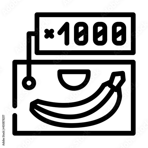 products wholesale line icon vector. products wholesale sign. isolated contour symbol black illustration
