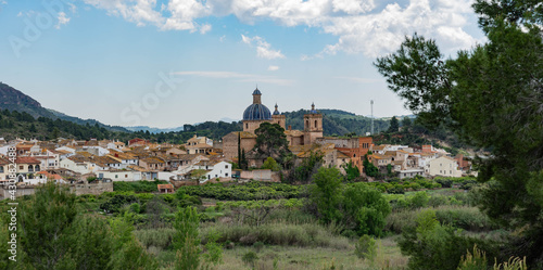 Quadro su tela Vista general del pueblo Sot de Ferrer en Castellón.
