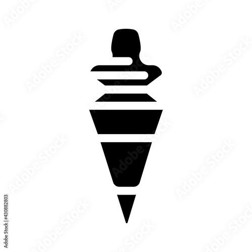bottle stopper bartender glyph icon vector. bottle stopper bartender sign. isolated contour symbol black illustration