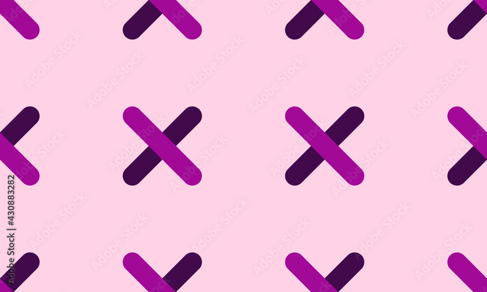 Obraz premium seamless fabric and background vector pattern drawn in x shape