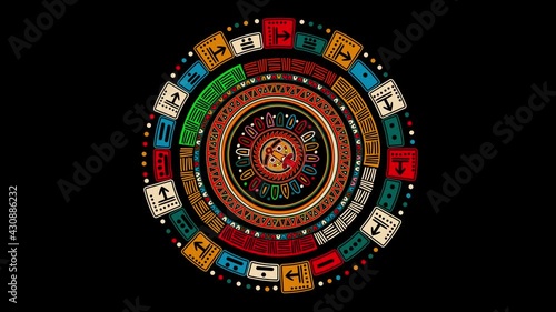 Mayan calendar animation