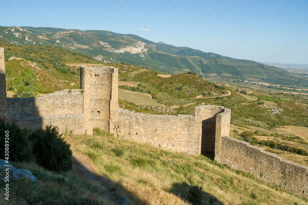 Loarre in Huesca province Aragon Spain on August 19, 2020