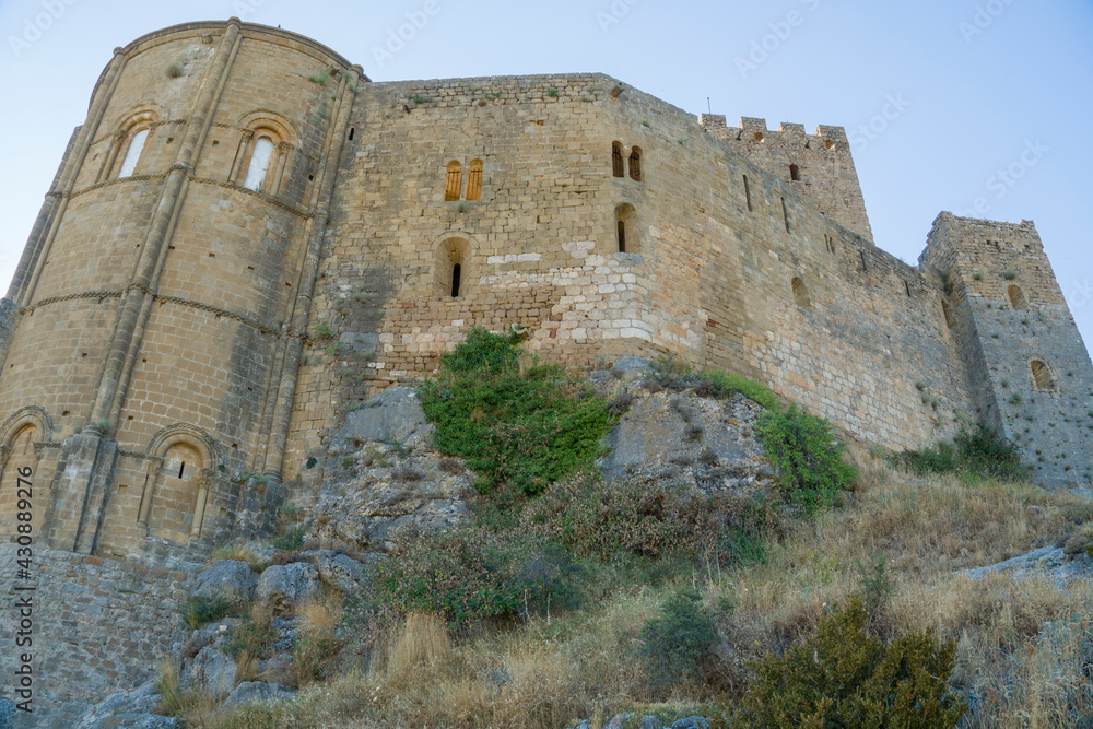 Loarre in Huesca province Aragon Spain on August 19, 2020