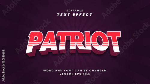 Patriot text effect