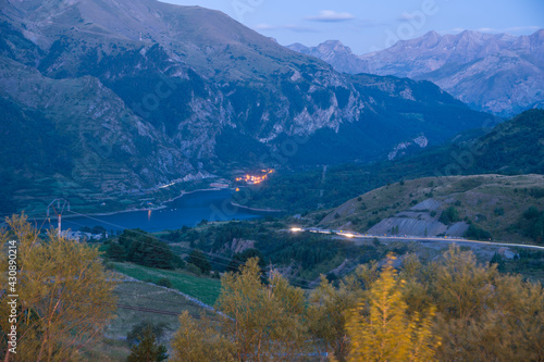 Tena valley and Pyrenees in Huesca Aragon Spain