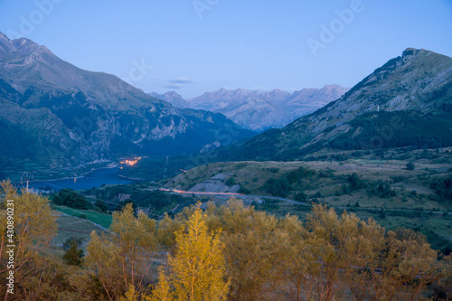 Tena valley and Pyrenees in Huesca Aragon Spain © ANADEL