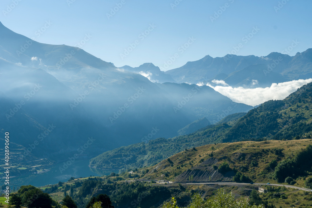 Tena valley from Formigal Huesca Aragon Spain
