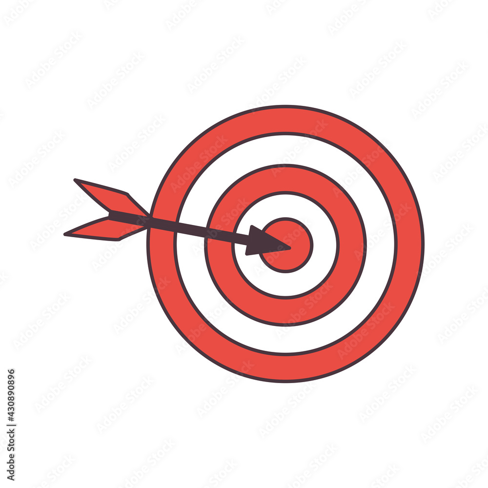 Isolated target icon
