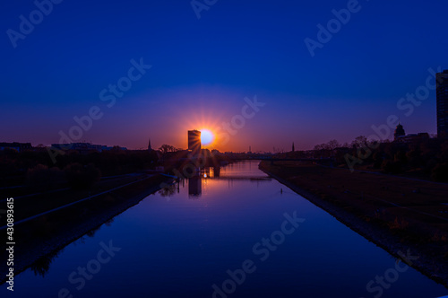 Sonnenuntergang über Mannheim
