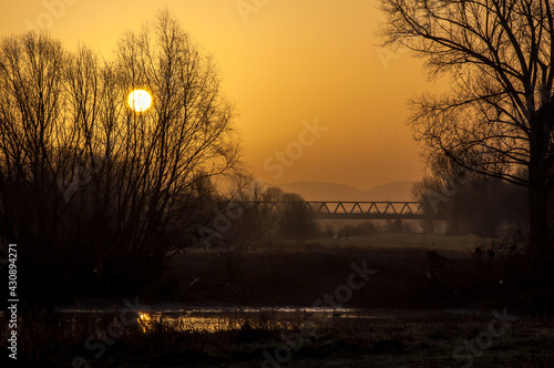 Sonnenaufgang in Mannheim