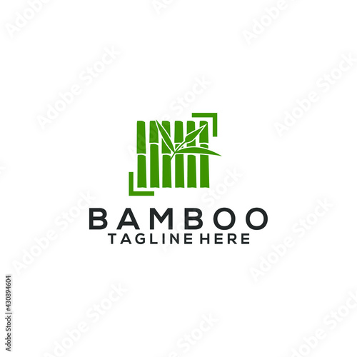 Bamboo logo concept for business. Bamboo logo template vector.