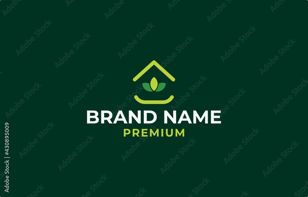 Plant Green House Logo Vector Design Template Plant Green House Logo Vector Design Template