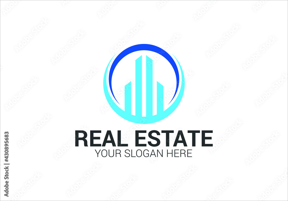 Luxury Creative Real Estate Logo Design Templet. Vector and Illustration. Sign and Symbol.