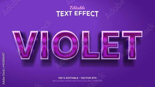 Violet Editable Text Effects