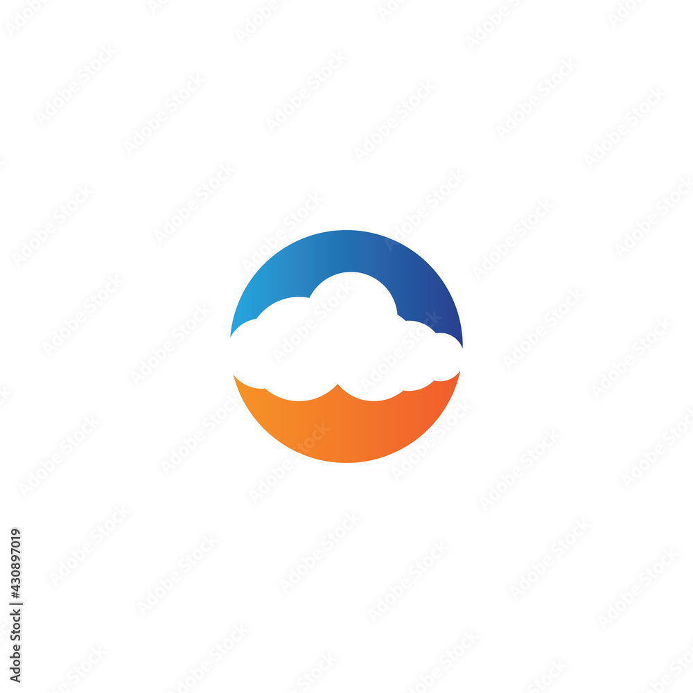 Cloud template vector Cloud template vector