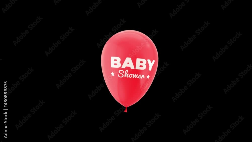 Baby Shower Celebration Loop Animation With Alpha Channel Prores 4444. Baby Shower Celebration Loop Animation With Alpha Channel Prores 4444.