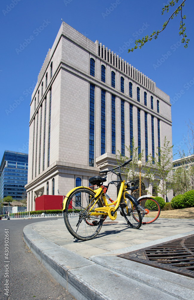 Fototapeta premium City bike sharing