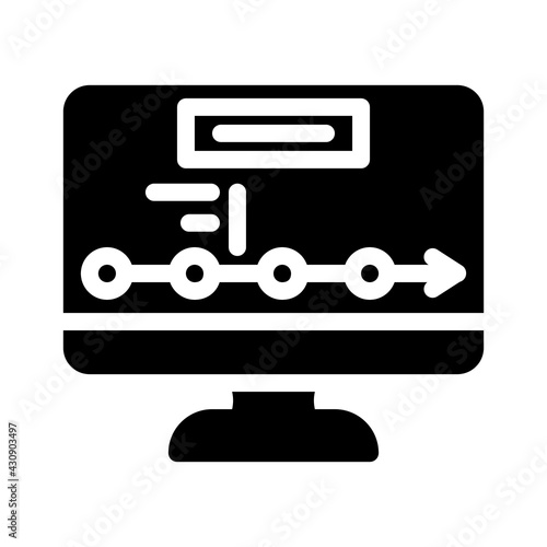 logistics tracking wholesale glyph icon vector. logistics tracking wholesale sign. isolated contour symbol black illustration