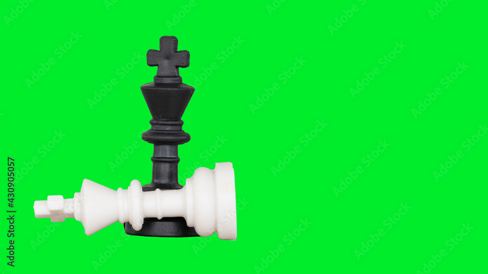 Black and white chess game concept for business and strategy competition Black and white chess game concept for business and strategy competition