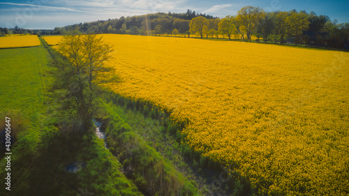 Stockholm Ekero - Aerial view of a autumn field 20-09-01. High quality photo photo