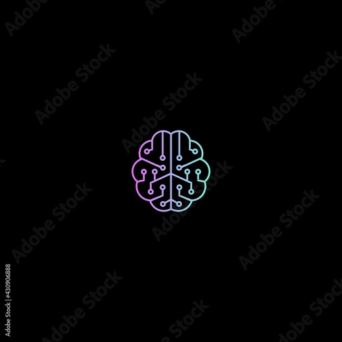  BRAIND TECH , TECHNOLOGY, ATOM, CONNECT,  VECTOR, LOGO