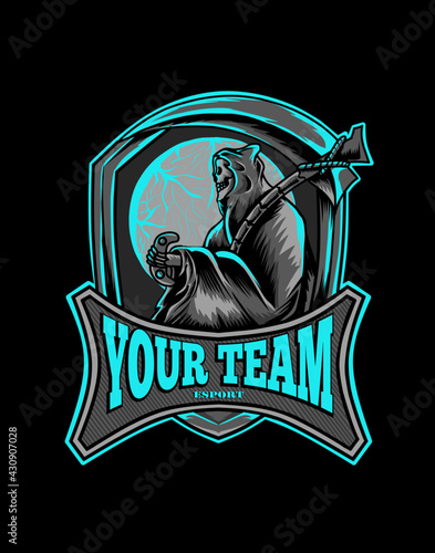 illustration death angel Esport logo