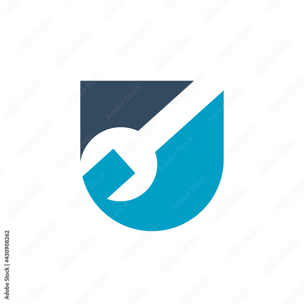 Wrench tool logo design, repair icon vector, service and maintenance concept Wrench tool logo design, repair icon vector, service and maintenance concept