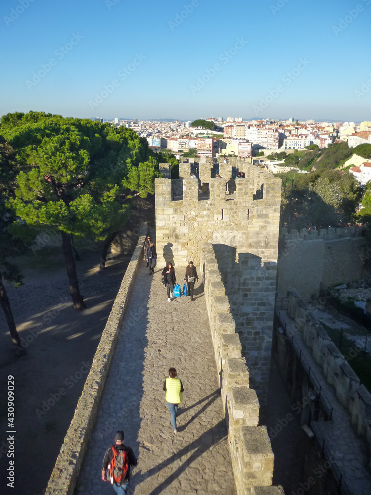 01 12 2015 Lisbon Portugal Saint George Castle.Lisbon's Landmark